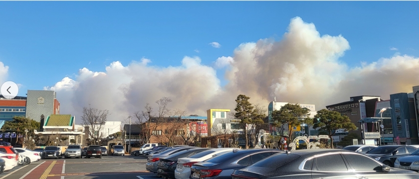 의성에 또 '대형 산불' 강풍 속 안동 향해…대응 2단계·주민 대피령