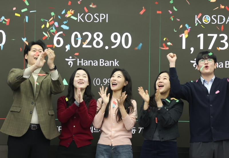 코스피 사상 첫 6,000선 돌파...'5천피 넘어 6천피 시대' 활짝
