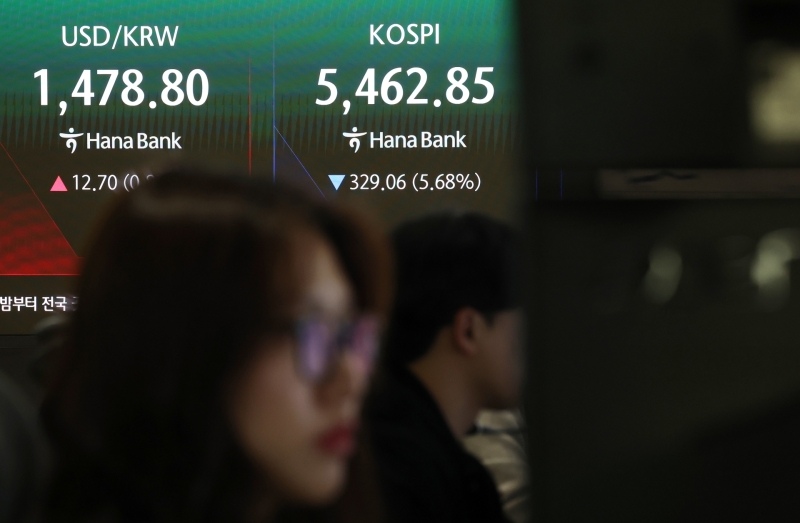 '중동발 악재'에 코스피·코스닥 동반 '서킷브레이커' 발동