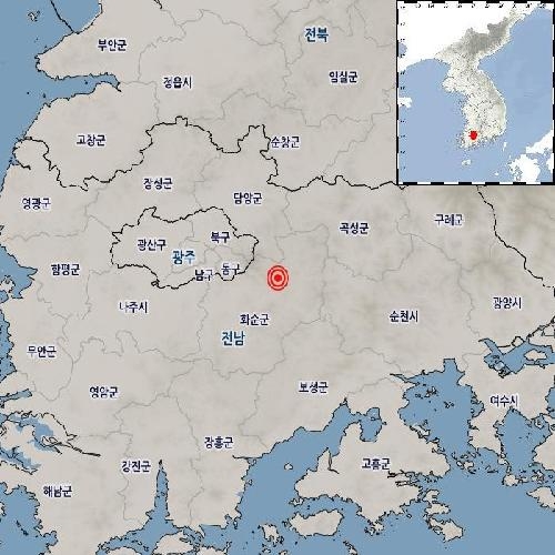 전남 화순서 규모 3.2 지진 발생...곳곳에서 신고 잇따라