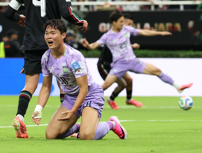[월드컵]홍명보호, '개최국' 멕시코에 0-1 석패…조 1위 불발