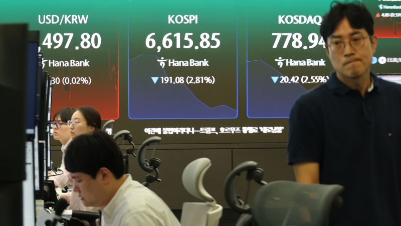 코스닥 장중 5% 급락에 매도 사이드카… 코스피도 급등락 반복