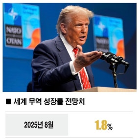 트럼프발 관세 후폭풍 '내년'이 더 걱정: WTO 암울한 전망