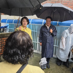 추미애, 폭우 속 안양 침수취약지 점검…“도정의 기본은 도민 생명 지키는 것”